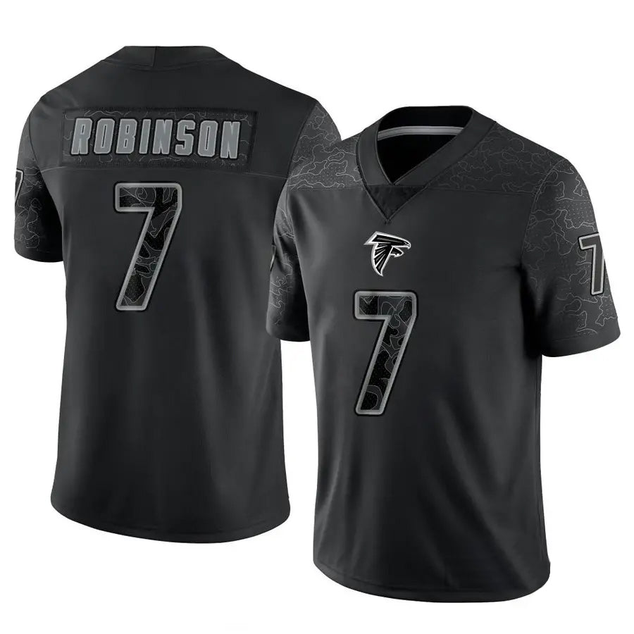A.Falcons #7 Bijan Robinson Player Black RFLCTV Limited My Store Stitched Jerseys